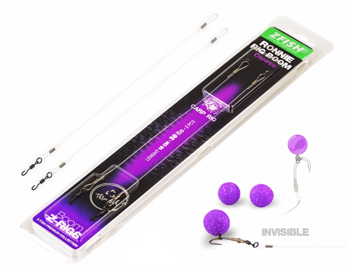 Anzuelos Montados Zfish Crimped Ronnie Rig Boom - Tienda Carpfishing