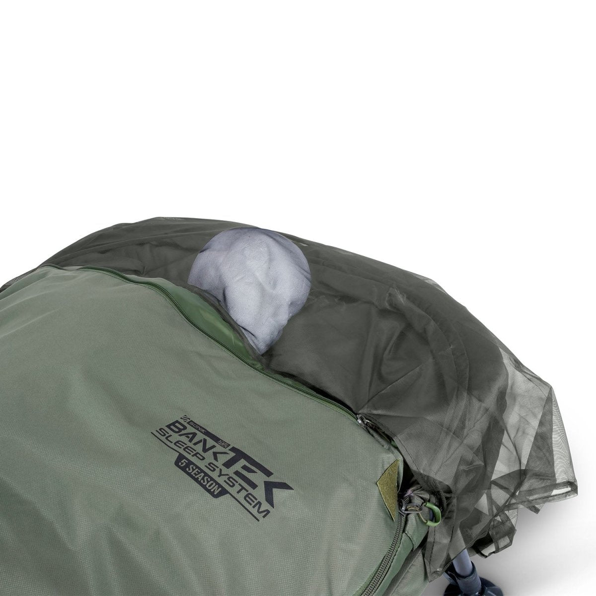 Bed chair con saco de dormir Sonik Bank - Tek 5 estaciones - Tienda Carpfishing