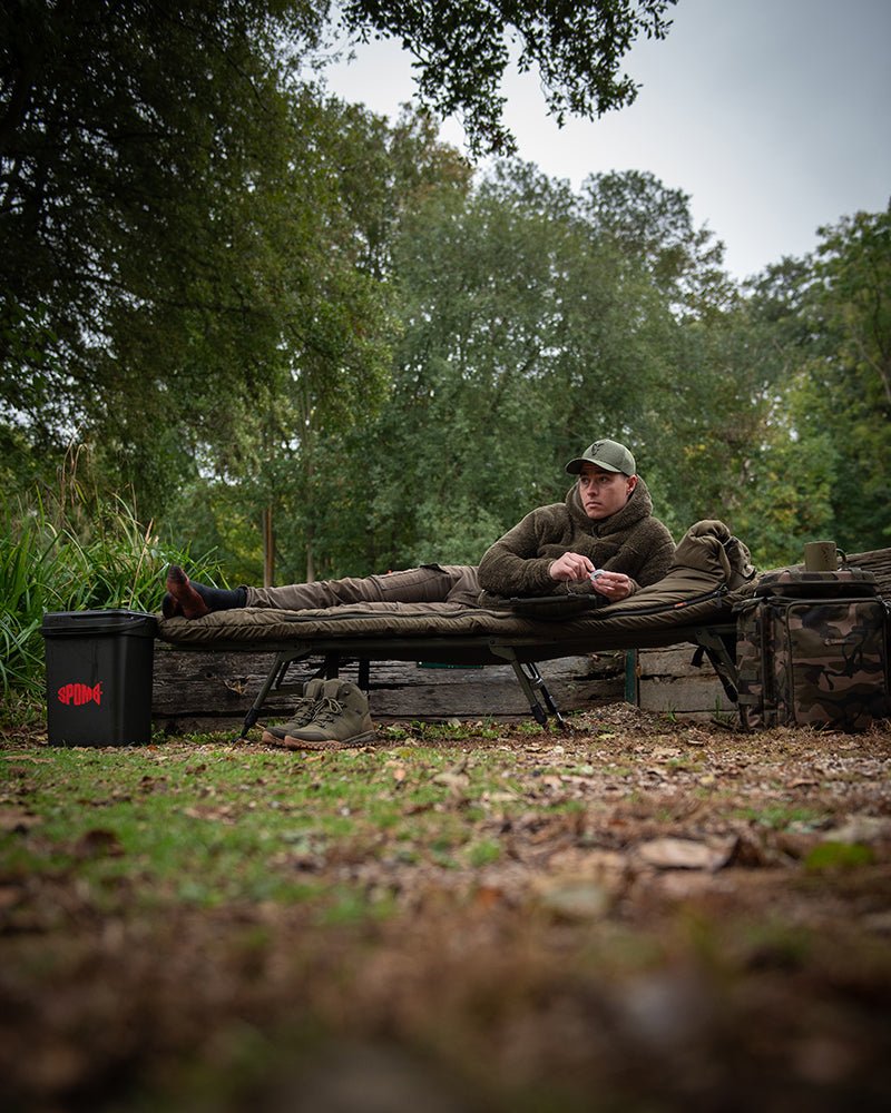 Bed Chair Duralite+ con saco de dormir Ventec Fox 5 estaciones - Tienda Carpfishing