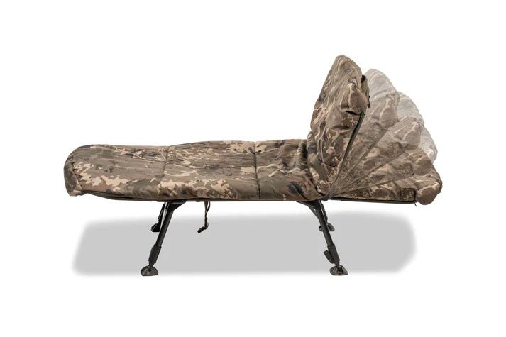 Bed Chair Nash Indulgence 4 Junior Sleep System Camo - Tienda Carpfishing