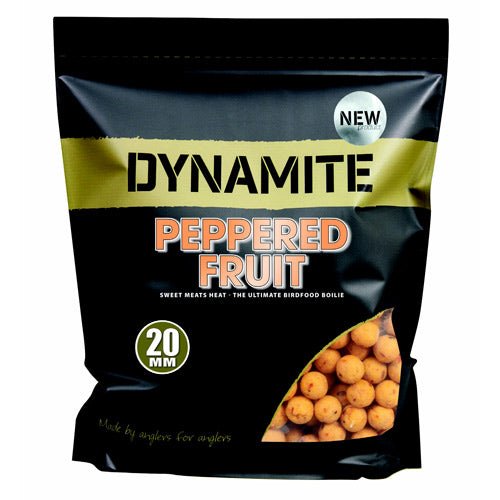 Boilies Dynamite Baits Peppered Fruit 20 mm - Tienda Carpfishing