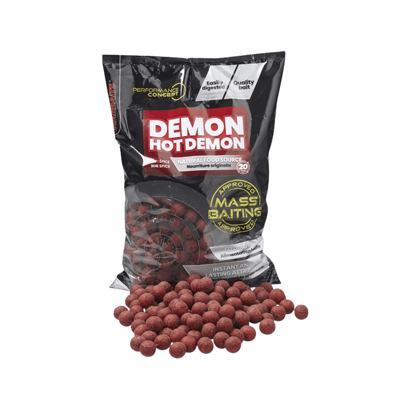 Boilies Starbaits Mass Baiting Hot Demon 20 mm 3 kg - Tienda Carpfishing