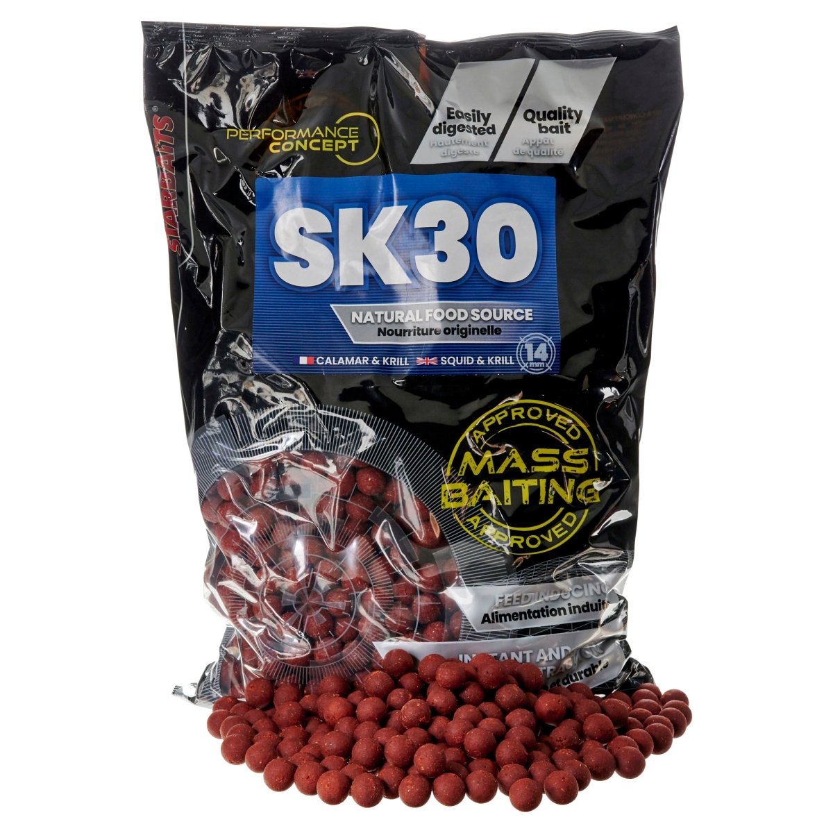 Boilies Starbaits Mass Baiting SK30 - 14 mm 3 kg - Tienda Carpfishing