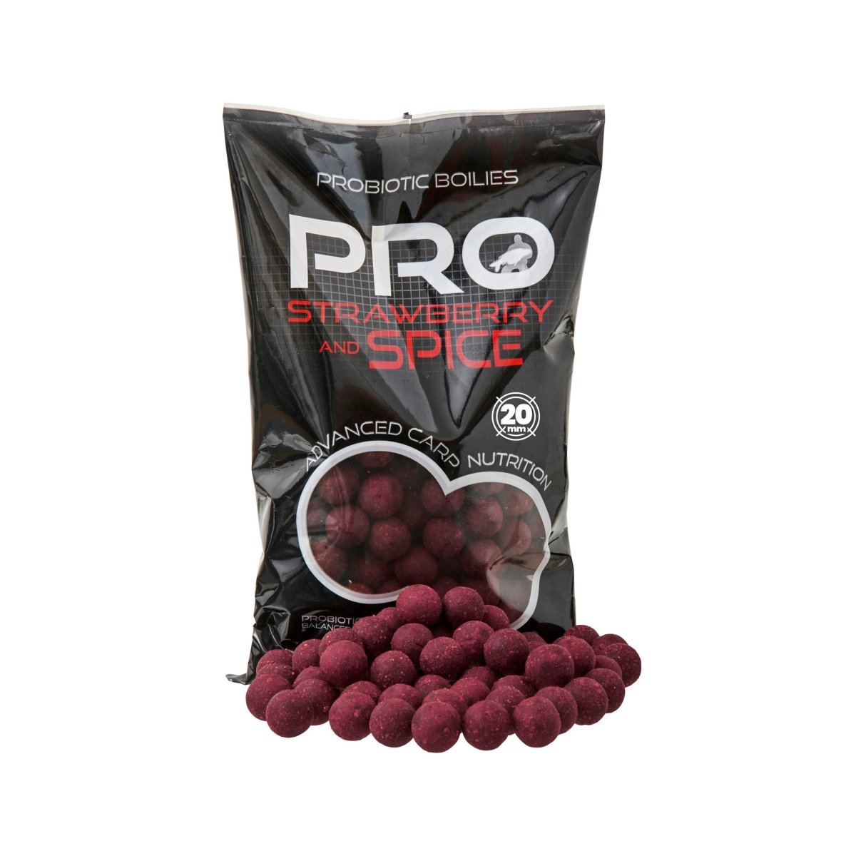 Boilies Starbaits Probiotic Strawberry Spice 20 mm - Tienda Carpfishing