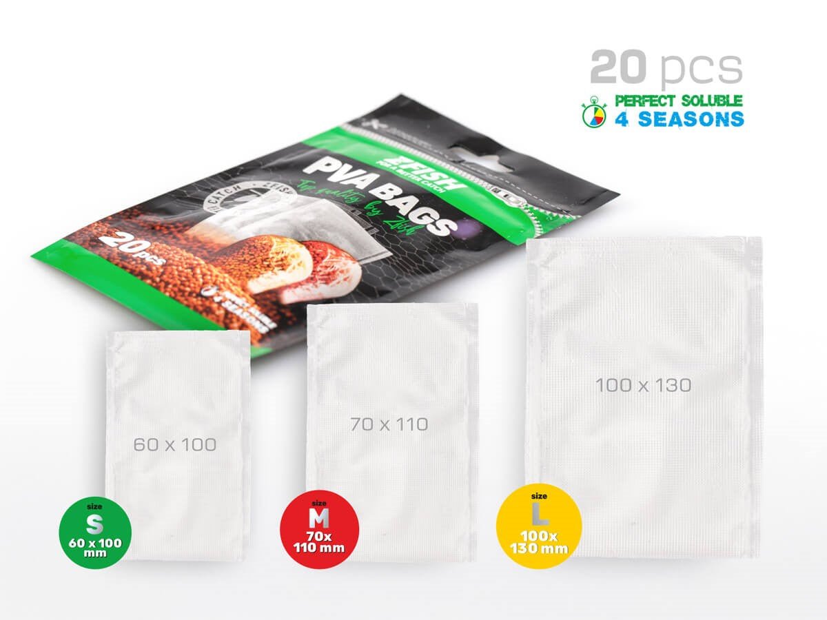Bolsas PVA Zfish 100x130mm - Tienda Carpfishing