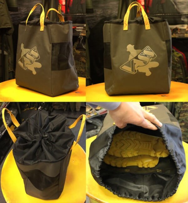 Bolso para botas y vadeador Vass Verde - Tienda Carpfishing