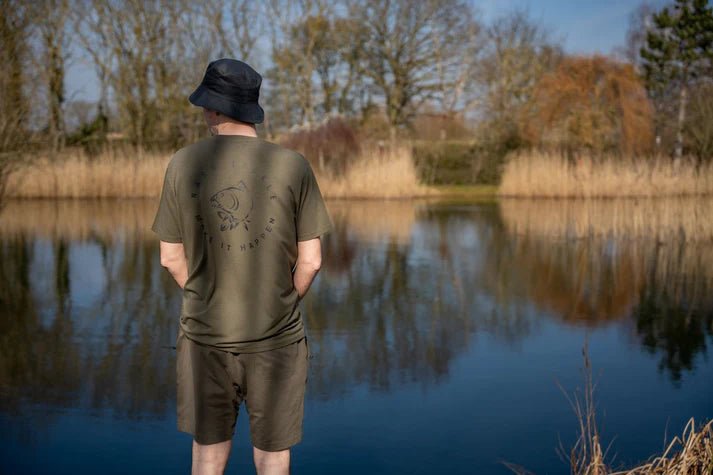 Camiseta Nash Make It Happen Carp Logo T Verde - Tienda Carpfishing