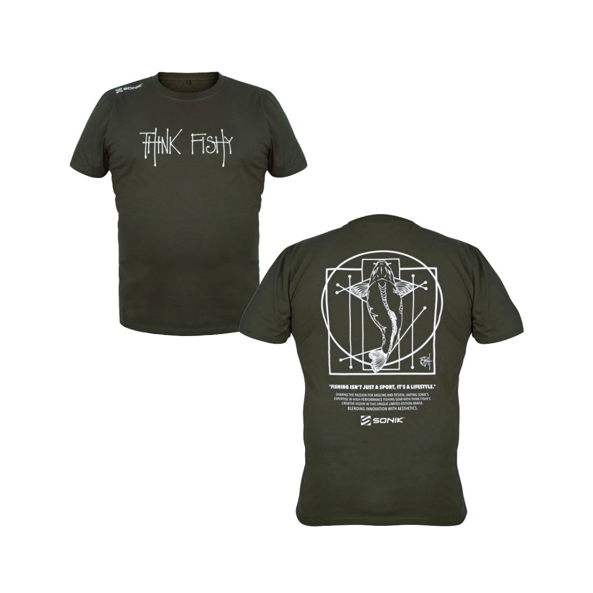 Camiseta Sonik Think Fishy Art - Tienda Carpfishing
