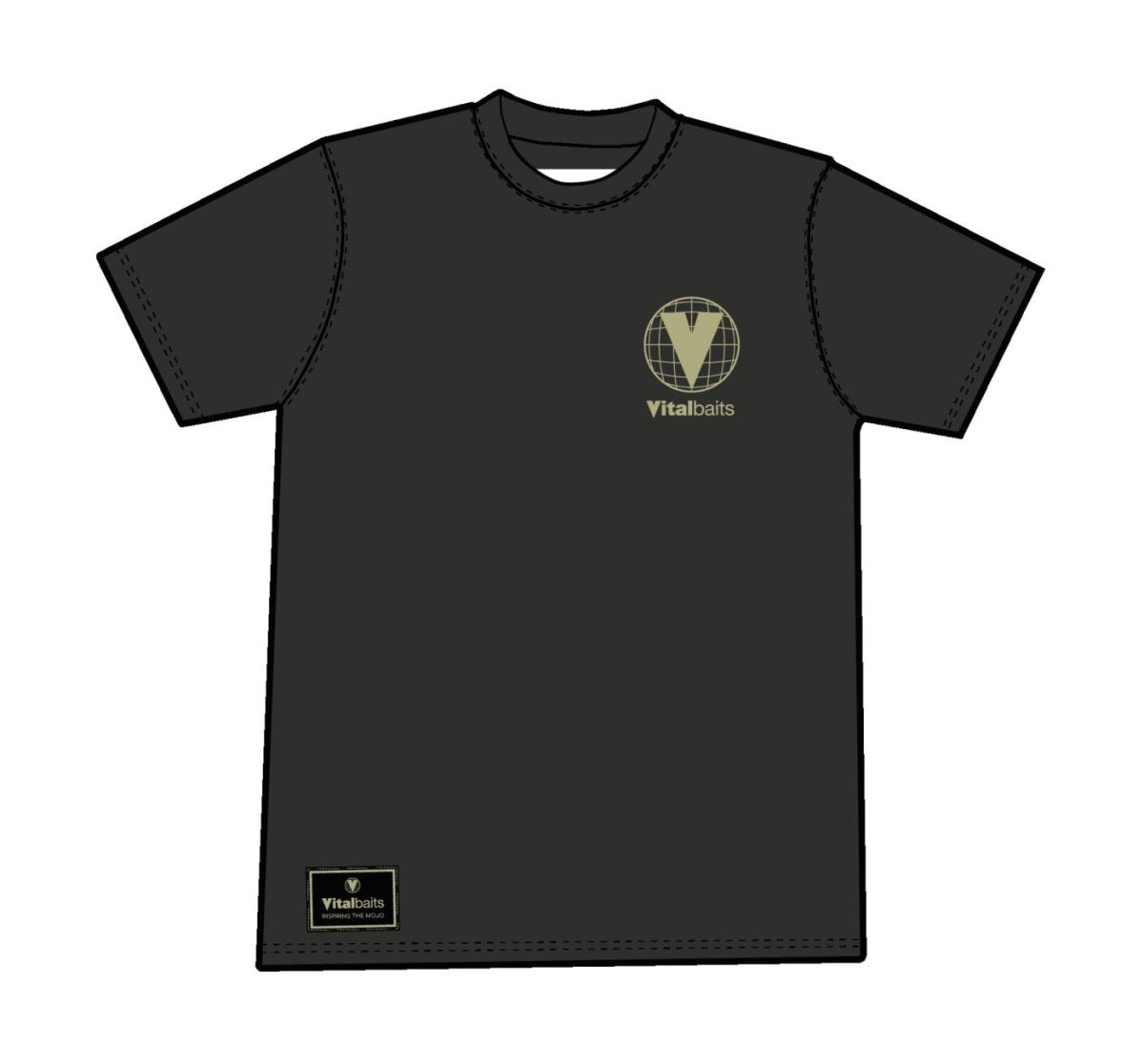 Camiseta Vitalbaits Verde - Tienda Carpfishing