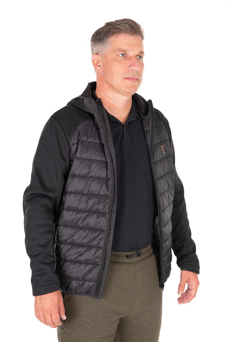 Chaqueta Fox Collection Hybrid Negro/Naranja - Tienda Carpfishing