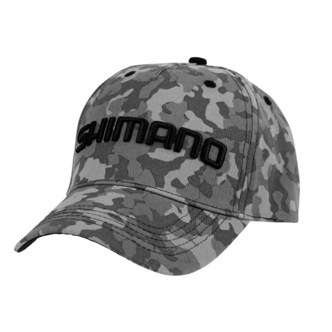 Gorra Shimano Gris/Camo - Tienda Carpfishing