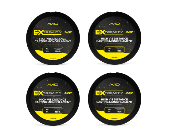 Hilo Avid Carp Extremity Hi - Vis Mono 1000 m - Tienda Carpfishing