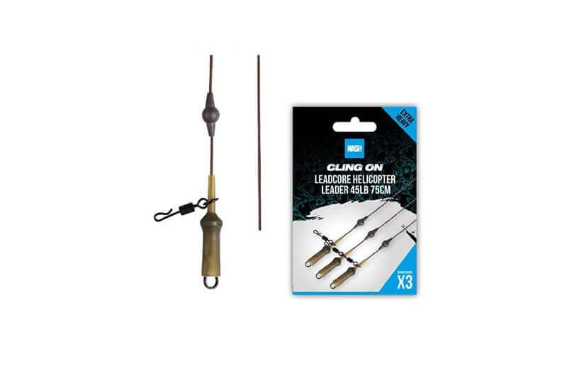 Leadcore Helicopter Leader Cling On Nash 45 lb - Tienda Carpfishing