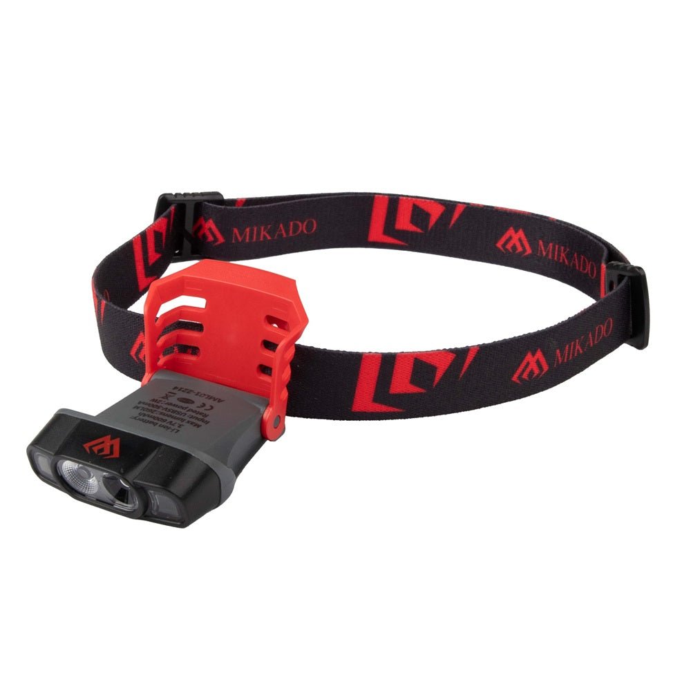 Linterna frontal Mikado con clip universal - Tienda Carpfishing