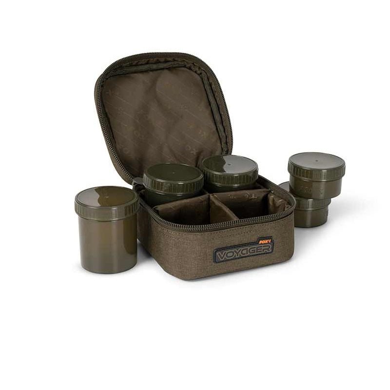 Macuto de 6 botes de cebo Fox Voyager® - Tienda Carpfishing
