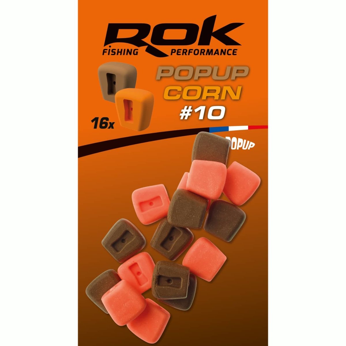 Maíz Pop up Rok Fishing Naranja/Marron 10 - Tienda Carpfishing