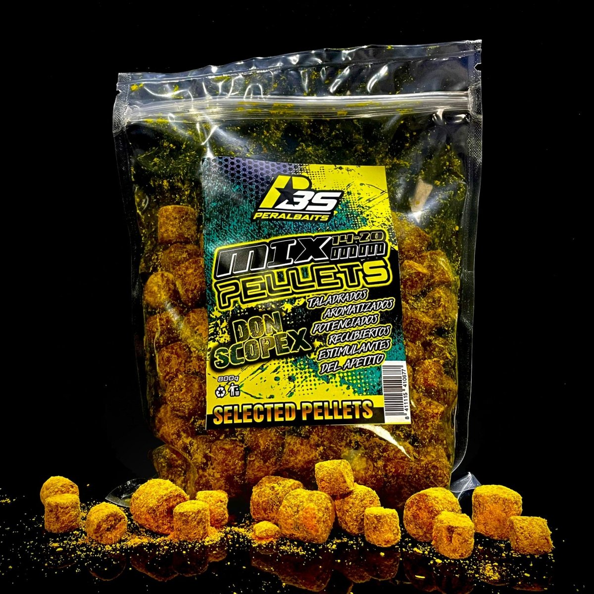 Mix Pellets Peralbaits Don Scopex 14 - 20 mm - Tienda Carpfishing