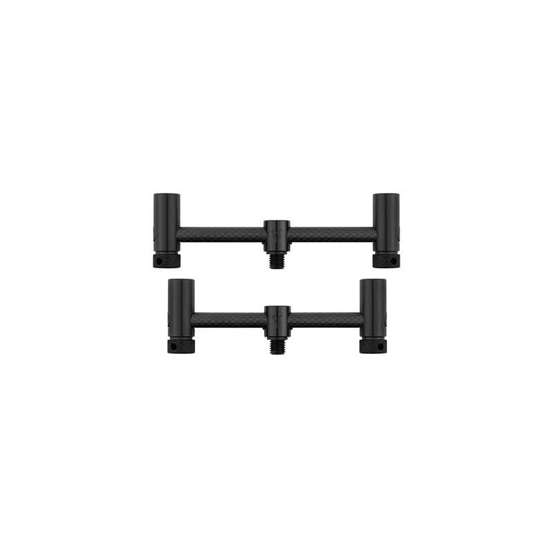 Pack 2 Buzz bars ajustables Fox Black Label Carbon 2 cañas 11 - 12,5 cm - Tienda Carpfishing