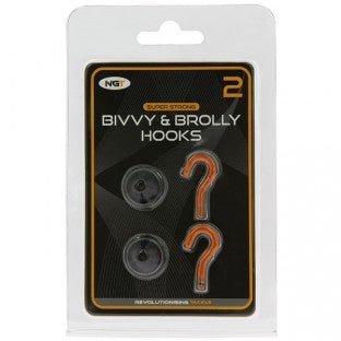 Pack de 2 ganchos magnéticos NGT para refugio o brolly - Tienda Carpfishing