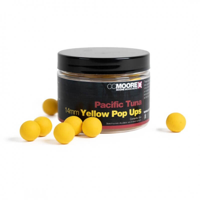 Pop ups Ccmoore Pacific Tuna Amarillo 14 mm - Tienda Carpfishing
