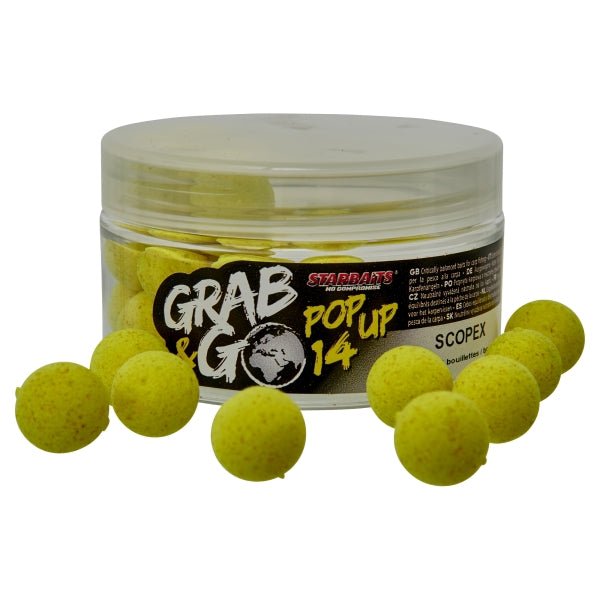 Pop Ups Starbaits Grab Go Scopex 14 mm - Tienda Carpfishing