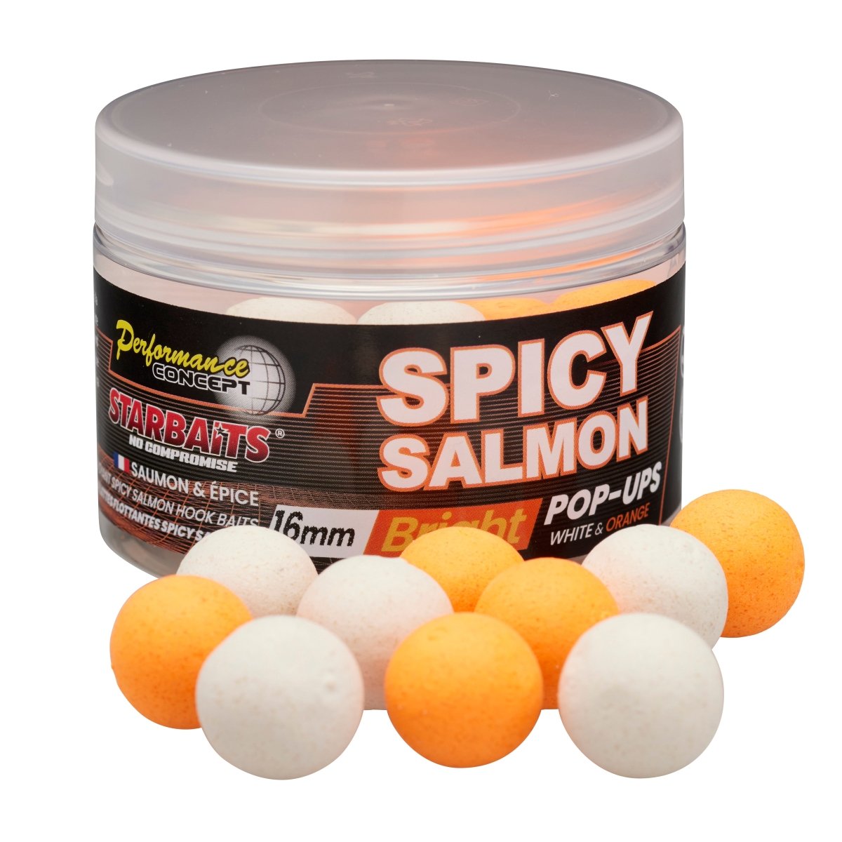Pop ups Starbaits PC Spicy Salmon Bright 16 mm - Tienda Carpfishing
