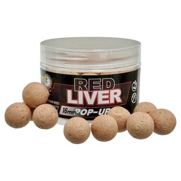 Pop ups Starbaits Red Liver 16 mm - Tienda Carpfishing