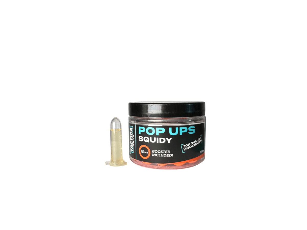 Pop ups Tactica Baits Squidy Naranja Fluor 15 mm - Tienda Carpfishing
