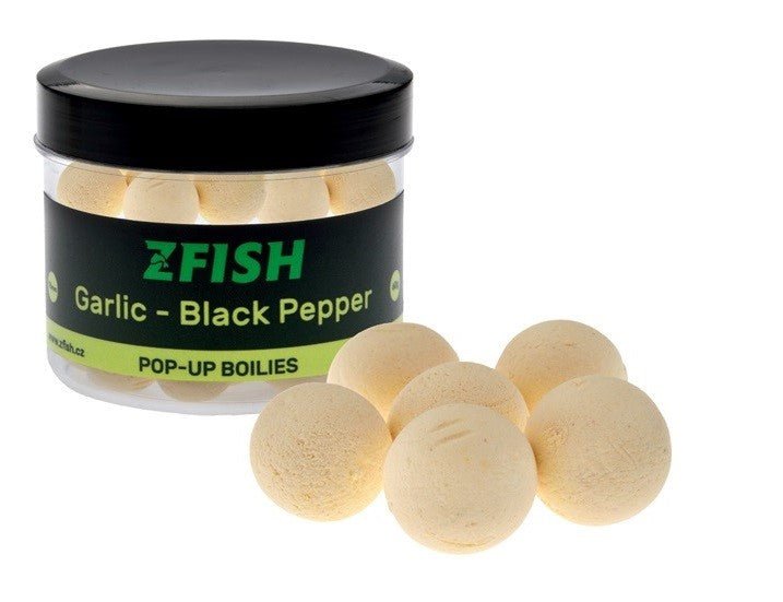 Pop Ups Zfish Garlic & Black Pepper 16 mm - Tienda Carpfishing
