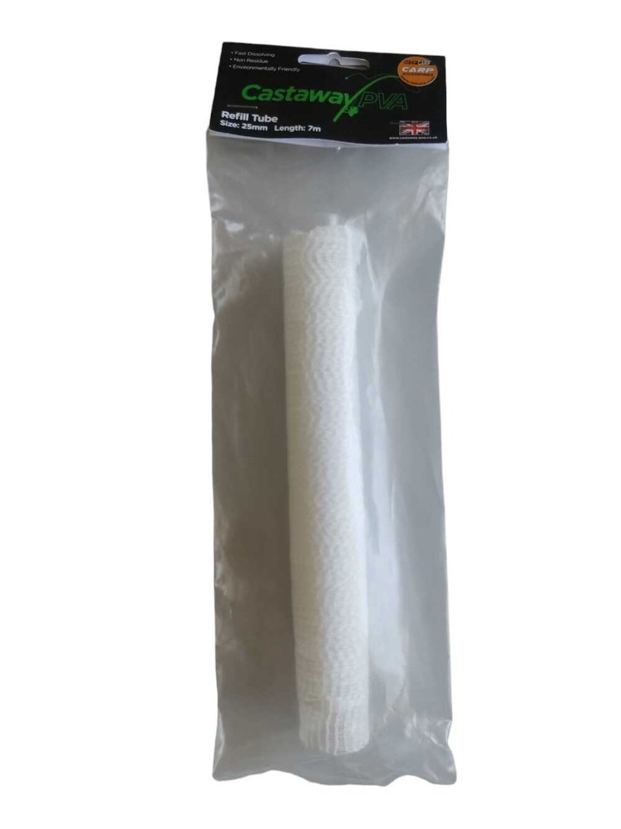 Recambio de Malla en tubo 25 mm / 7 metros PVA Castaway - Tienda Carpfishing