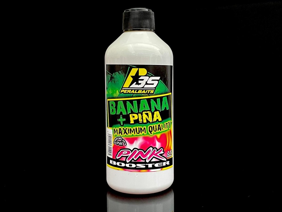 Remojo Booster Pink Peralbaits Banana Piña 500 ml - Tienda Carpfishing