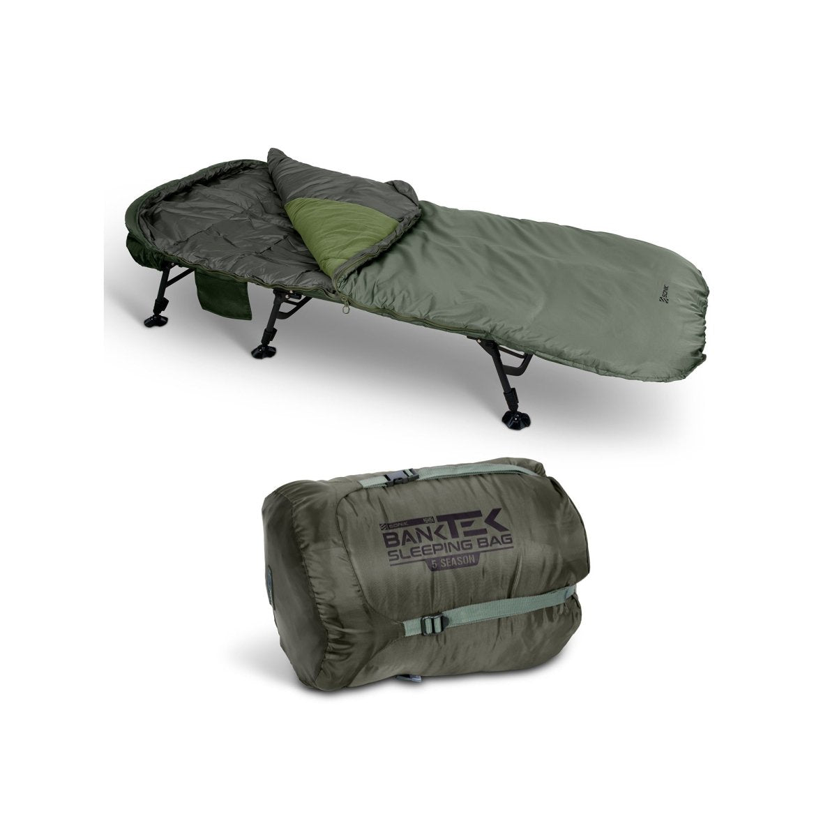 Saco de dormir Sonik Bank - Tek 5 estaciones - Tienda Carpfishing