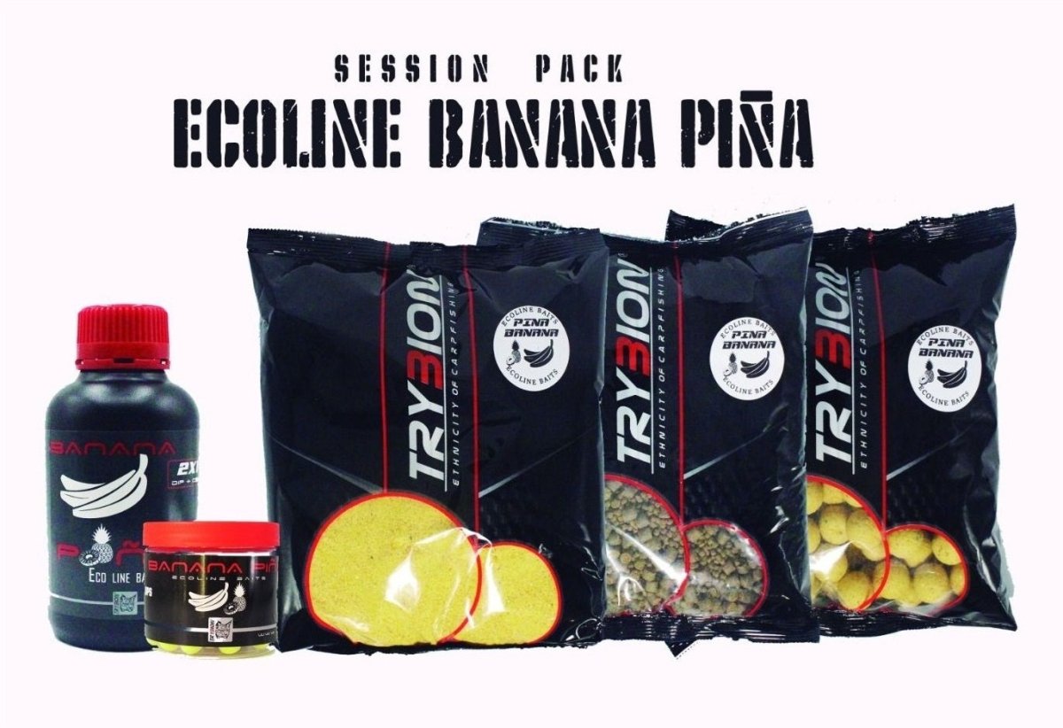 Session Pack Trybion Ecoline Banana Piña - Tienda Carpfishing