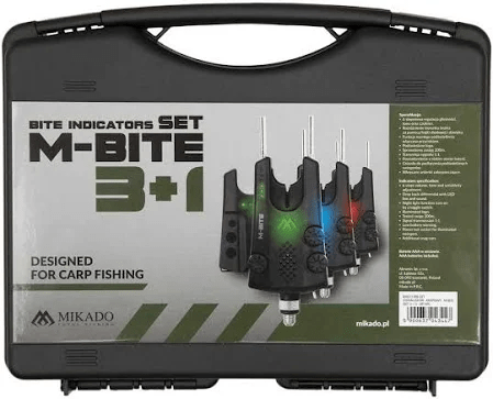 Set de alarmas 3+1 Mikado M - Bite II - Tienda Carpfishing