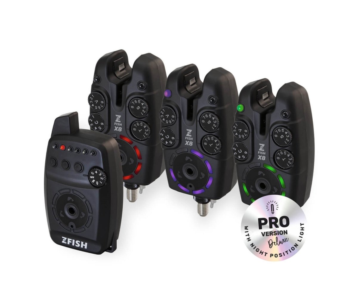 Set de alarmas 3+1 Zfish ZX8 Pro - Tienda Carpfishing