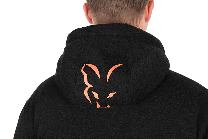 Sudadera Fox Sherpa Negra/Naranja - Tienda Carpfishing