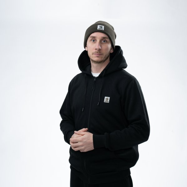 Sudadera Nash Make It Happen con cremallera Negra - Tienda Carpfishing