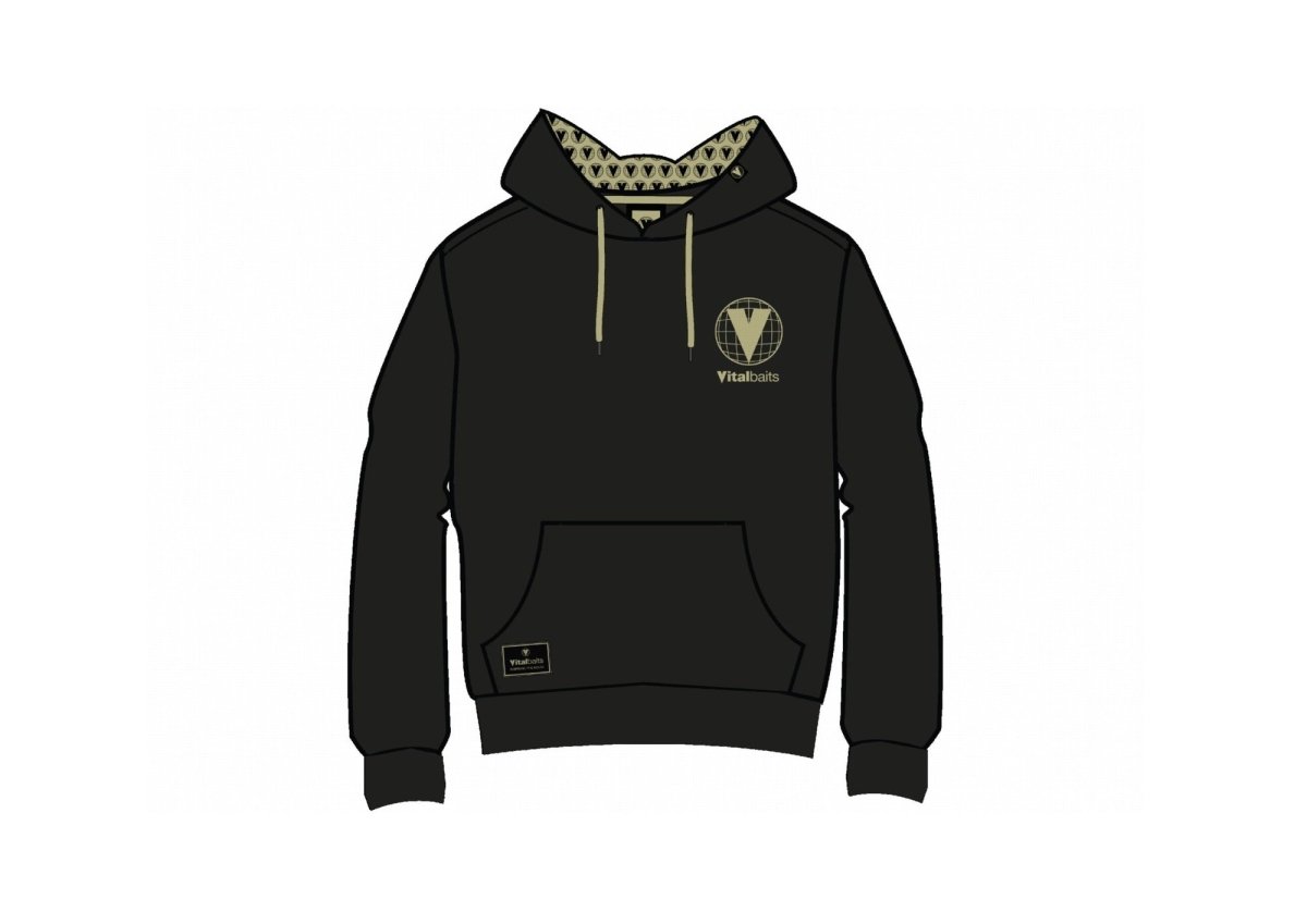 Sudadera Vitalbaits Verde con capucha - Tienda Carpfishing