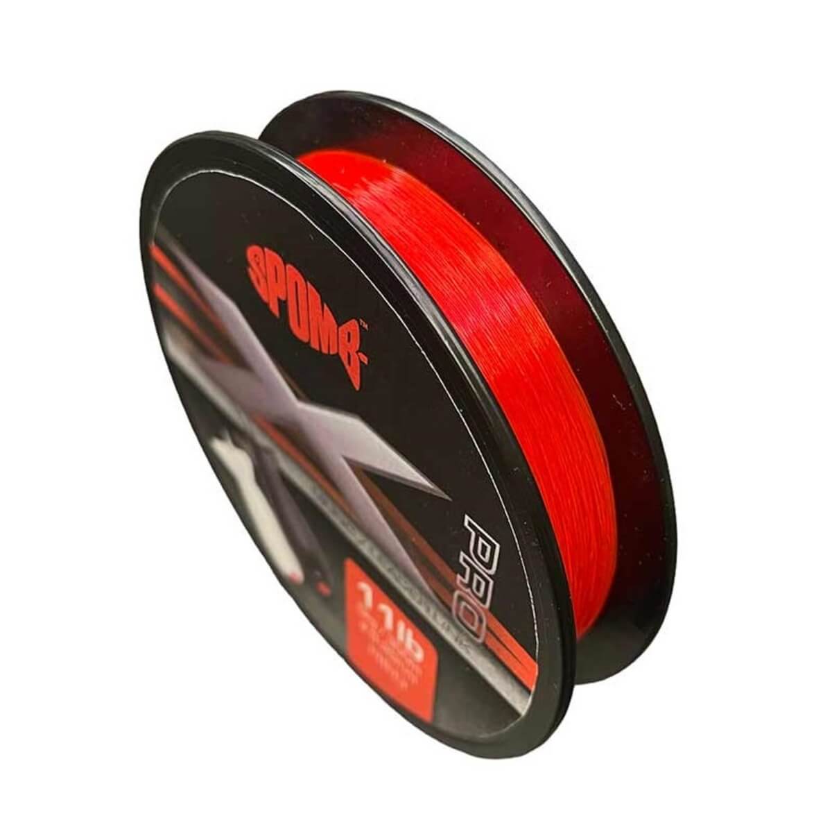Trenzado Spomb X Pro Mono Rojo 300 m - Tienda Carpfishing