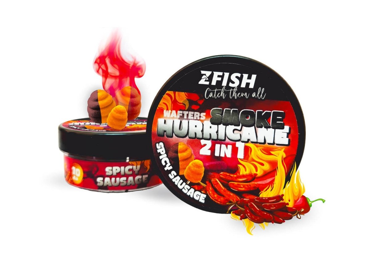 Wafters Zfish Smoke Hurricane 2en1 Spice - Sausage 8 - 10 mm - Tienda Carpfishing