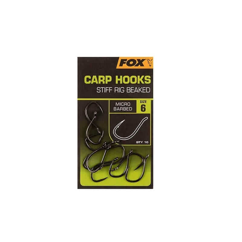 Anzuelos Fox Carp Hooks Stiff Rig Beaked 4 - Tienda Carpfishing