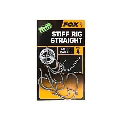 Anzuelos Fox Stiff Rig straight - Tienda Carpfishing