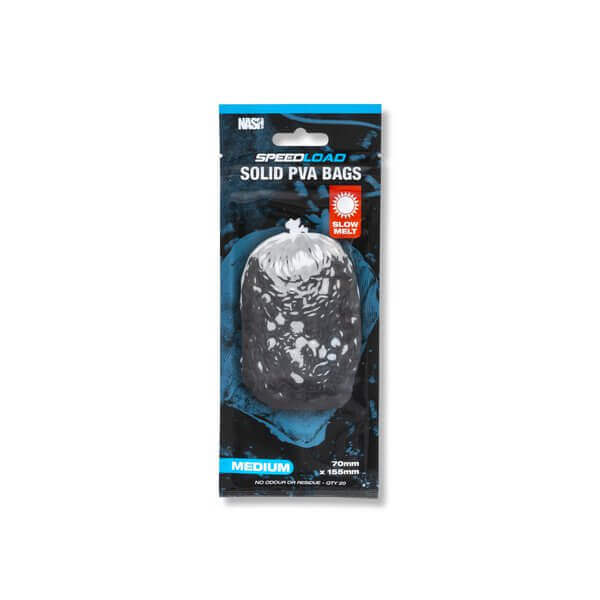 Bolsas de PVA lentas Nash M – 70 x 155 mm - Tienda Carpfishing