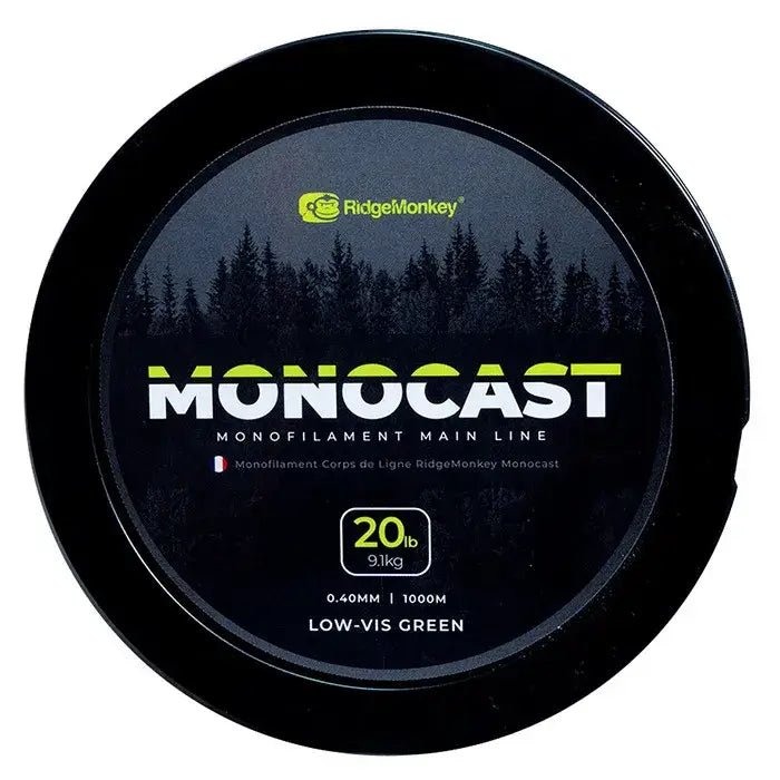 Hilo Ridge Monkey MonoCast Verde 1000 m - Tienda Carpfishing