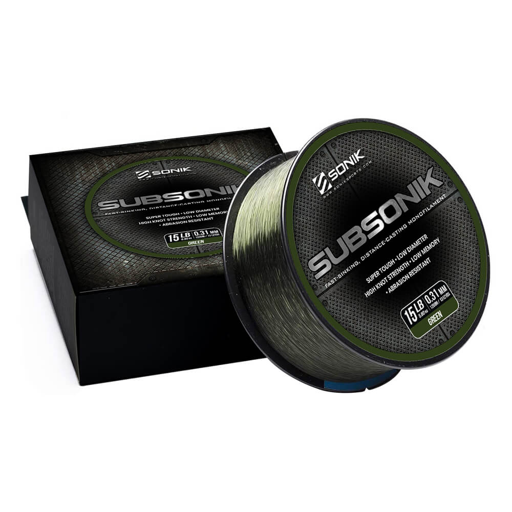 Hilo Sonik Subsonik Verde 1200 m - Tienda Carpfishing