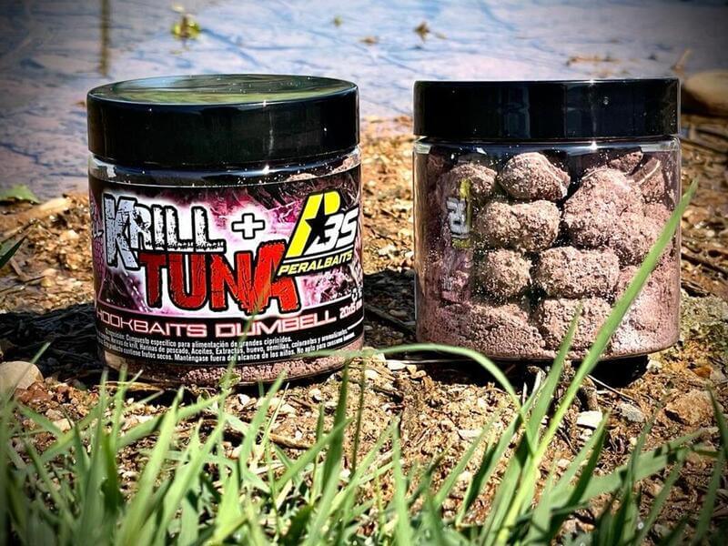 Hook Baits Dumbells Peralbaits Krill Tuna 20 x 15 mm - Tienda Carpfishing