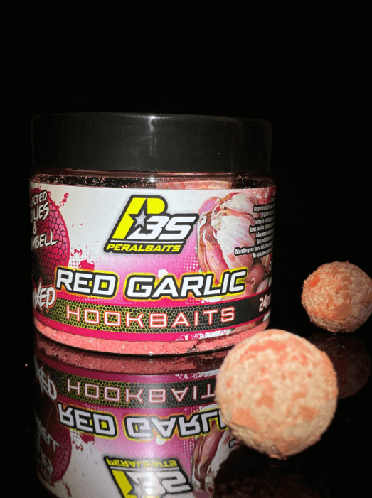 Hook Baits Peralbaits Red Garlic 24 mm - Tienda Carpfishing