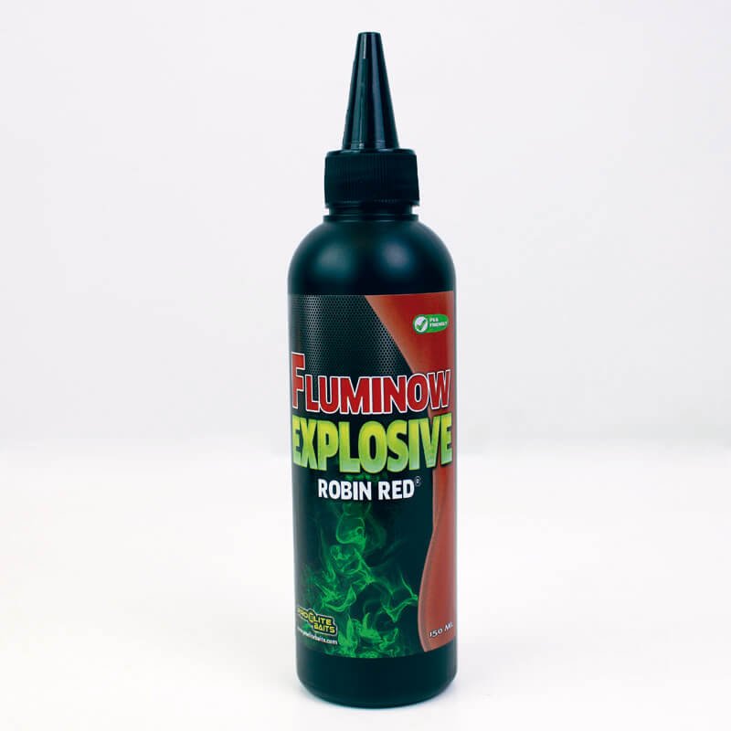 Líquido Fluminow Explosive Pro Elite Baits Robin Red 150 ml - Tienda Carpfishing