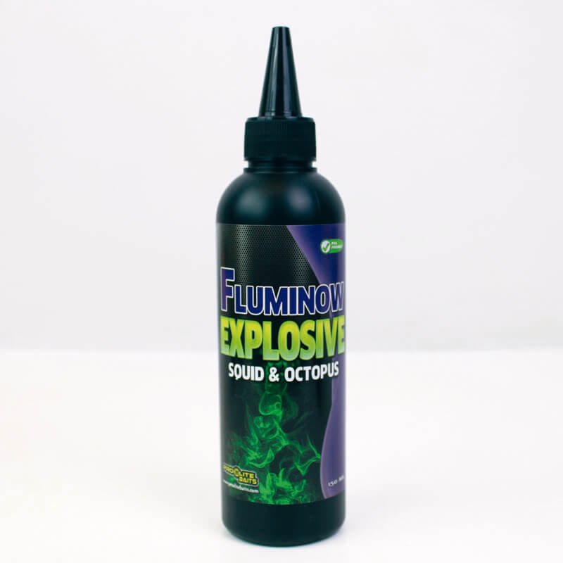 Líquido Fluminow Explosive Pro Elite Baits Squid Octopus 150 ml - Tienda Carpfishing