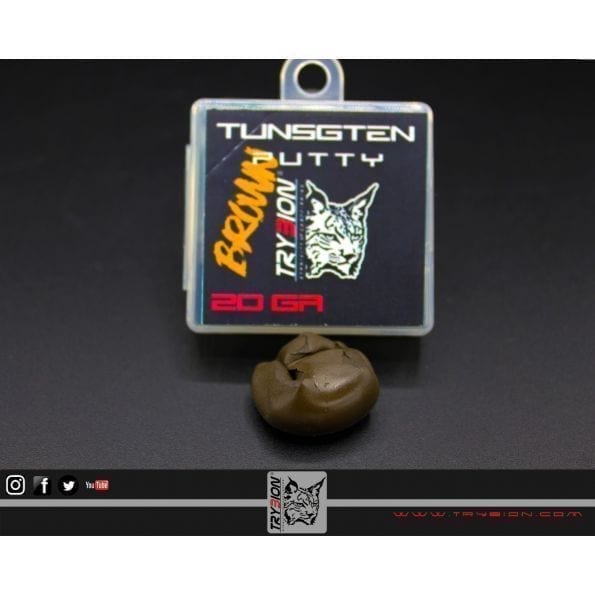 Masilla Tungsteno marrón Trybion 20 gramos - Tienda Carpfishing